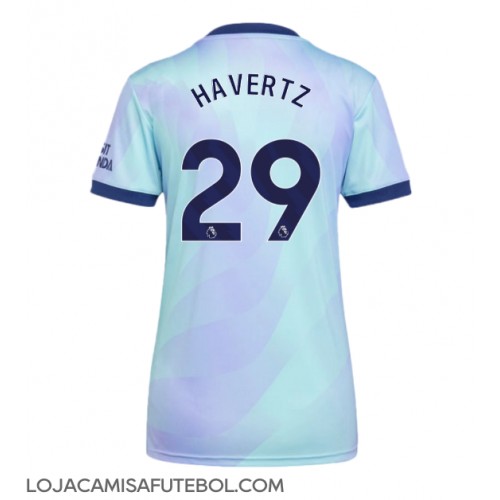 Camisa de Futebol Arsenal Kai Havertz #29 Equipamento Alternativo Mulheres 2024-25 Manga Curta